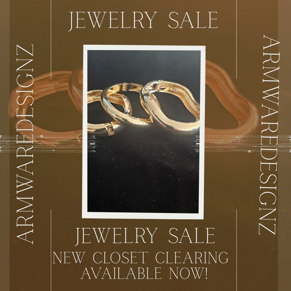 NEW CLOSET CLEARING ITEM Gold Wave Bangles